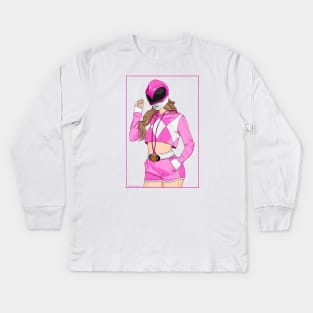 Pink Ranger Casual Style Kids Long Sleeve T-Shirt